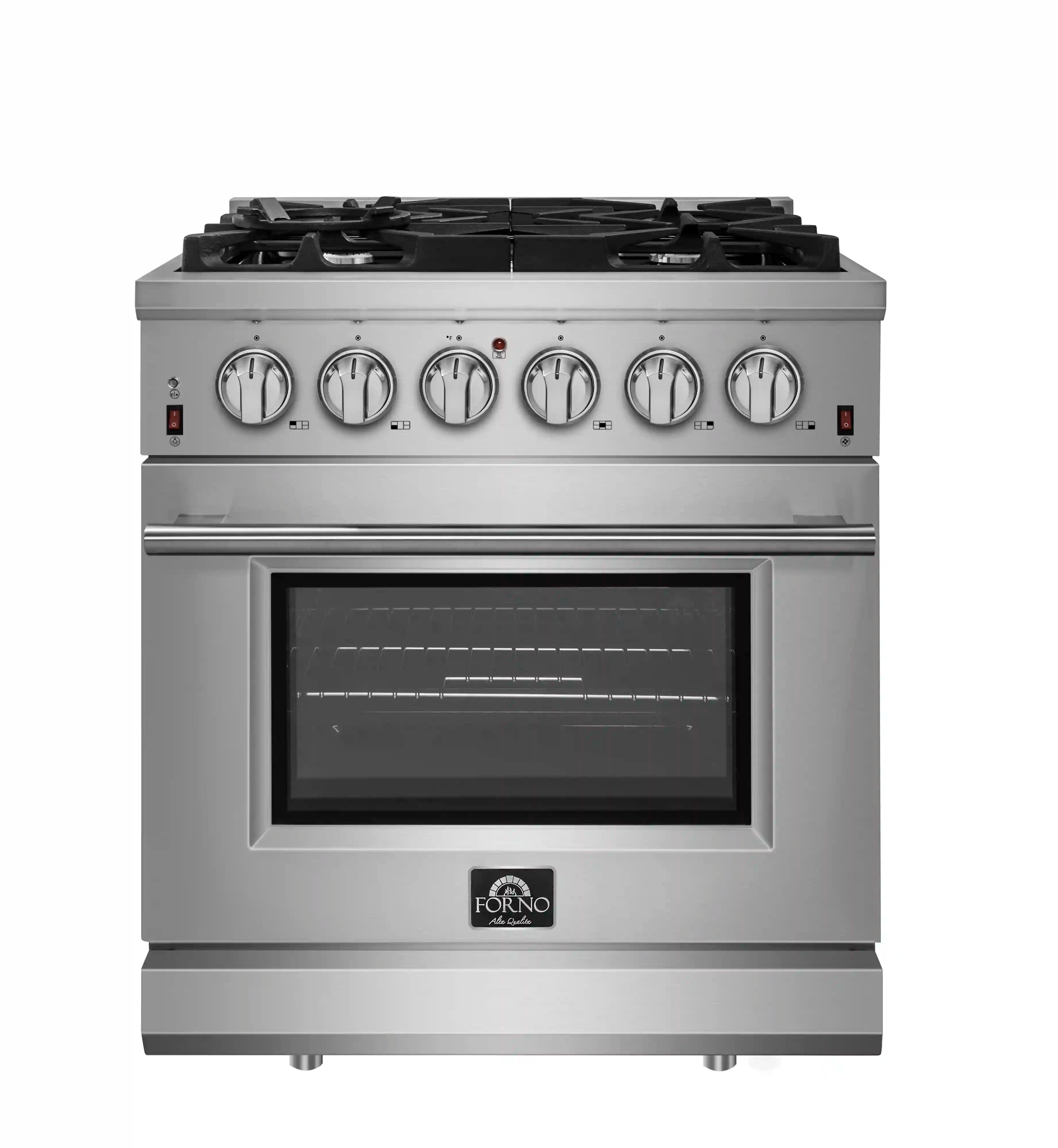 Forno Massimo 30Inch Freestanding Gas Range in Stainless Steel (FFSGS