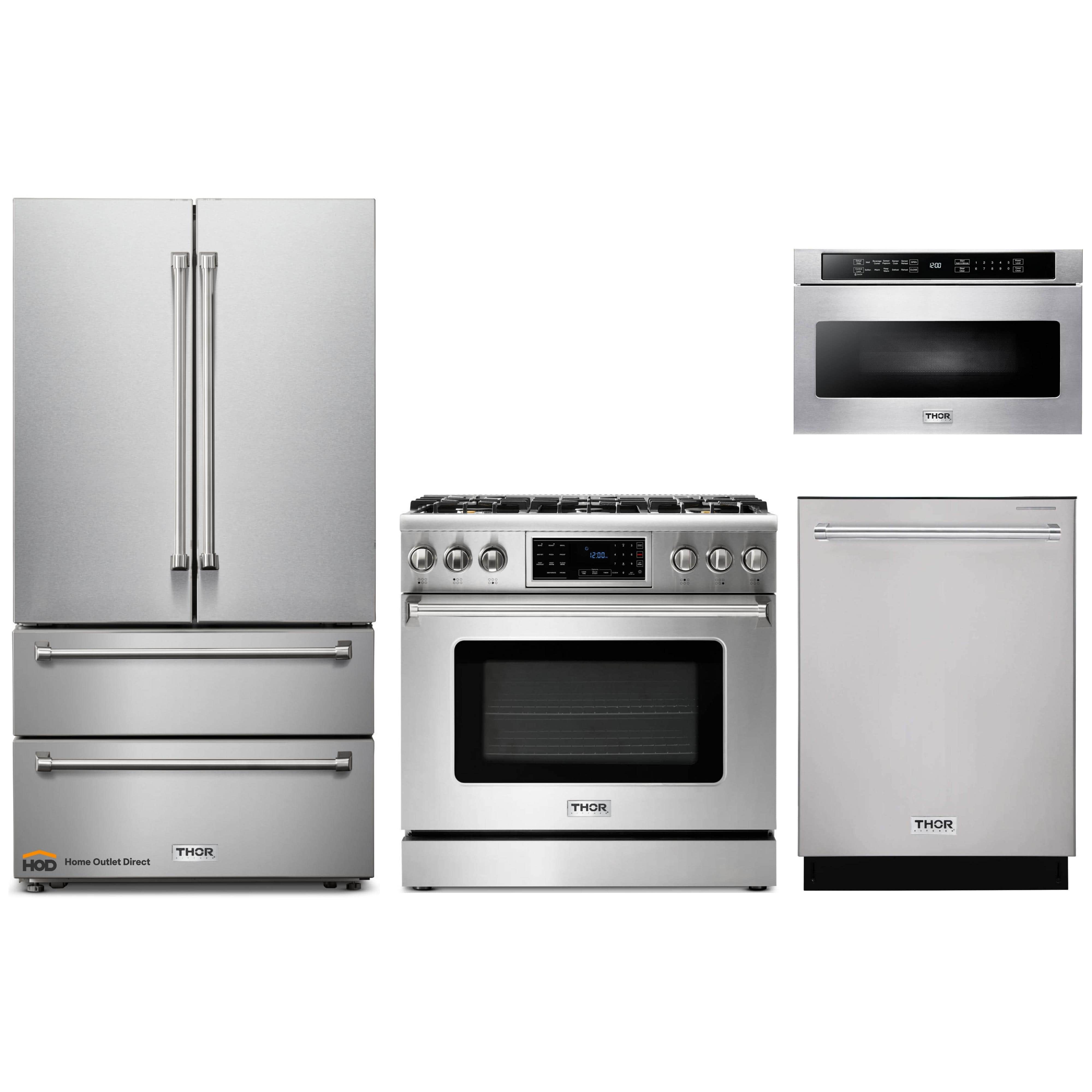 Thor Kitchen 4-Piece Appliance Package - 36