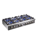 Forno Spezia 48" Cooktop, 8 Burners. Wok Ring and Grill/Griddle in Stainless Steel (FCTGS5751-48)