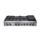 Forno Spezia 48" Cooktop, 8 Burners. Wok Ring and Grill/Griddle in Stainless Steel (FCTGS5751-48)