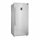 Forno 28" Rizzuto 13.8 cu.ft. Pro-Style Dual Combination Refrigerator & Freezer with 4" Grill Trim Kit in Stainless Steel (FFFFD1933-32RS)
