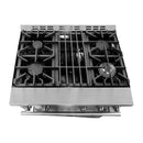Forno Alta Qualita 30" Gas Range with 4 Burners in Stainless Steel (FFSGS6228-30S)