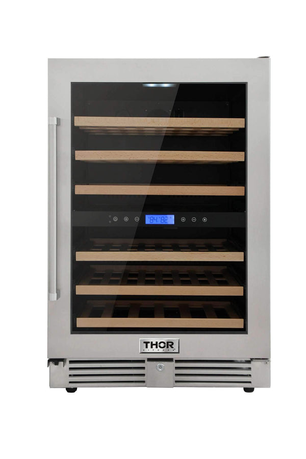 Thor Kitchen 24" 46-Bottles Built-in Indoor/Outdoor Independent Dual Zone Wine Cooler (TWC2401DO)