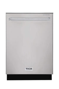 Thor Kitchen 24" Built-In Top Control Dishwasher in Stainless Steel, 45 dBA (HDW2401SS)