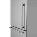 Forno Milano 62-Inch Freestanding Dual Bottom Freezer Refrigerator in Stainless Steel – 34.4 cu.ft, Touch Control, Ice Maker (FFFFD1787-60S)