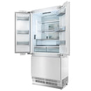 Thor Kitchen X-Series 36-Inch 19.6 Cu. Ft. Built-In Refrigerator with Bottom Freezer, Internal Water Dispenser and Ice Maker, in Stainless Steel (XRF3619BFP-SS)