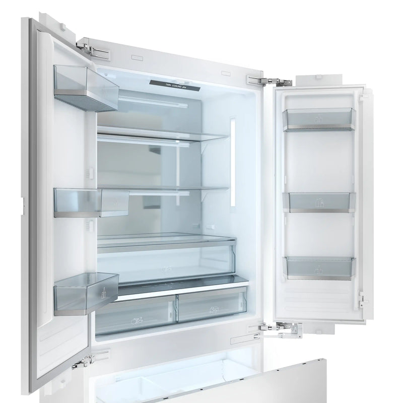 Thor Kitchen X-Series 36-Inch 19.6 Cu. Ft. Built-In Refrigerator with Bottom Freezer, Internal Water Dispenser and Ice Maker, in Stainless Steel (XRF3619BFP-SS)