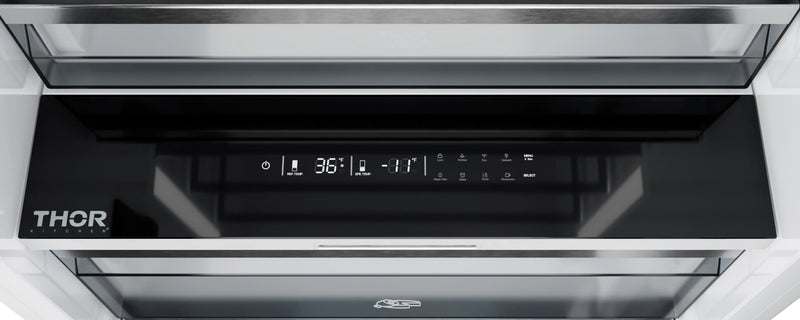Thor Kitchen X-Series 30-Inch 16.6 Cu. Ft. Column Refrigerator with Internal Water Dispenser in Stainless Steel (XRF30CRF-SS)