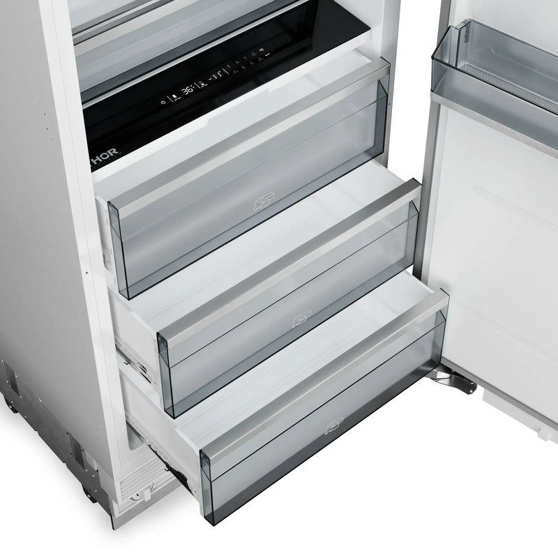 Thor Kitchen X-Series 48-Inch Column 16.6 Cu. Ft. Refrigerator and  8.6 Cu. Ft. Freezer in Panel Ready