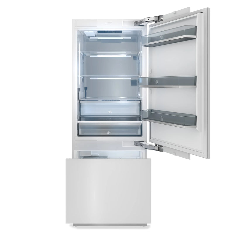 Thor Kitchen X-Series 60-Inch 32.2 Cu. Ft. Built-In Refrigerator with Bottom Freezer, Internal Water Dispenser and Ice Maker, in Stainless Steel