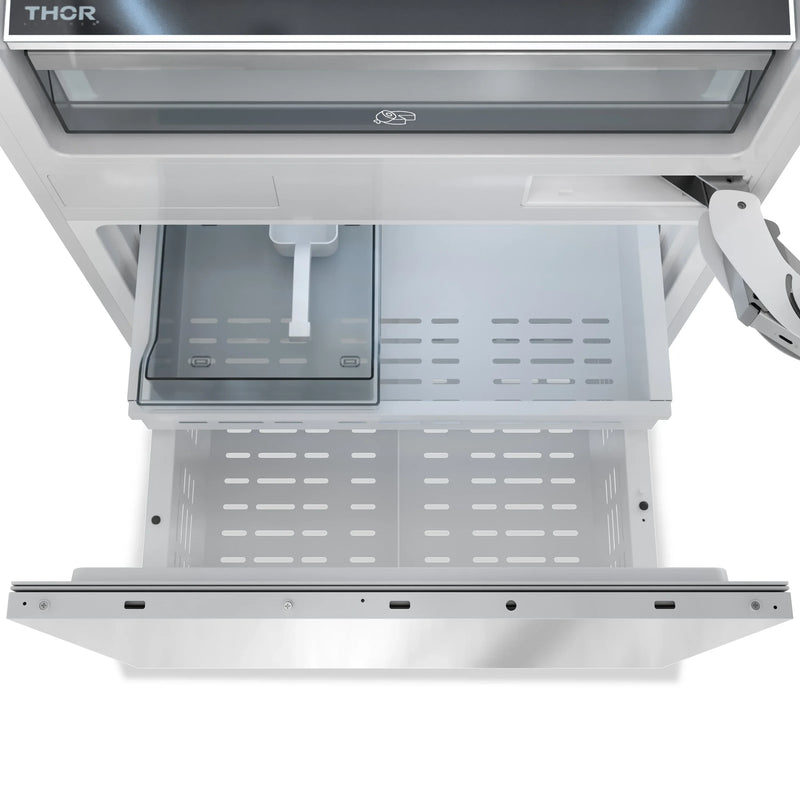 Thor Kitchen X-Series 60-Inch 32.2 Cu. Ft. Panel Ready Refrigerator with Bottom Freezer, Internal Water Dispenser and Ice Maker (XRF60)