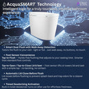 Forno Acqua Luxurious Super Smart Toilet, Includes Bidet, Heated Seat, Auto Flush, Auto Lid, Powerful Flush, Ideal for Master Bathrooms (CSTE01)