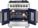 Forno Capriasca 30-Inch Freestanding Dual Fuel Range in Stainless Steel (FFSGS6387-30)