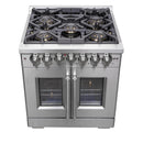 Forno Capriasca 30-Inch Freestanding Dual Fuel Range in Stainless Steel (FFSGS6387-30)