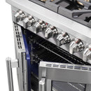 Forno Capriasca 30-Inch Freestanding Dual Fuel Range in Stainless Steel (FFSGS6387-30)