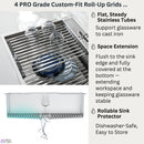 Forno Acqua 33-Inch Drop-In/Undermount 3-Level Workstation Sink with Faucet, Waterfall & Glass Rinser (D-WP30)