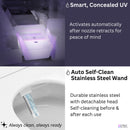 Forno Acqua Luxurious Super Smart Toilet, Includes Bidet, Heated Seat, Auto Flush, Auto Lid, Powerful Flush, Ideal for Master Bathrooms (CSTE01)