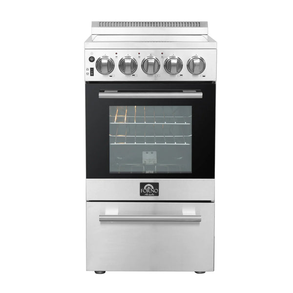 Forno Pallermo 20-inch 2.05 cu.ft. Freestanding Electric Range in Stainless Steel (FFSEL6051-20)