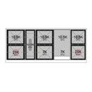 Cooktop burner BTU chart with labeled 10.5K, 7K, and 25K BTU zones