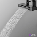 FORNO ACQUA 4 Function Waterfall Pull-Down Kitchen Faucet in Black
