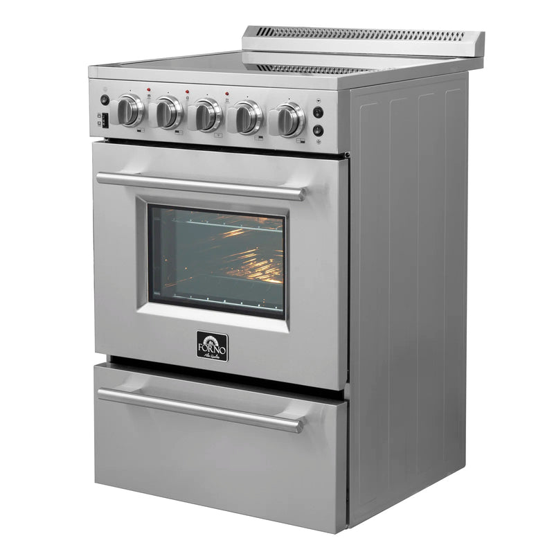 Forno Loiano 24-Inch Freestanding Electric Range in Stainless Steel (FFSEL6099-24)