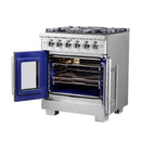 Forno Capriasca 30-Inch Freestanding All Gas Range in Stainless Steel (FFSGS6460-30)