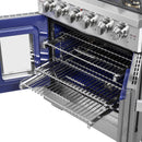 Forno Capriasca 30-Inch Freestanding All Gas Range in Stainless Steel (FFSGS6460-30)