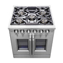 Forno Capriasca 30-Inch Freestanding All Gas Range in Stainless Steel (FFSGS6460-30)
