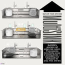 Forno Acqua 45-Inch Undermount 3-Level Workstation MultiSINK with Custom-Fit Accessories (JUXN70)