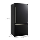 Forno Espresso 3-Piece Appliance Package - 30-Inch Electric Range with 5.0 Cu.Ft. Electric Oven, Refrigerator, and Under Cabinet Range Hood in Black with Antique Brass Trim (FBDL-001-02CA)