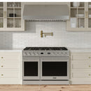 Thor Kitchen A-Series 5-Piece Appliance Package - 48-Inch Gas Range, Refrigerator, Dishwasher, Microwave, and Wine Cooler in Stainless Steel