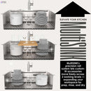 Forno Acqua 33-Inch Drop-In/Undermount MultiSINK Workstation Sink with Waterfall Faucet & Glass Rinser (E-XP30)