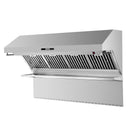 Forno Savona 60-Inch 1200 CFM Wall Mount Range Hood with Baffle Filters & Backsplash, Heating Lamps (FRHWM5029-60)