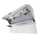 Forno Savona 60-Inch 1200 CFM Wall Mount Range Hood with Baffle Filters & Backsplash, Heating Lamps (FRHWM5029-60)