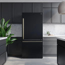 Forno 3-Piece Appliance Package - 30-Inch Leonardo Espresso Electric Range, Refrigerator, & Dishwasher in Black with Stainless Steel Handle (FBDL-007-02CA)