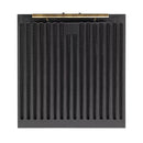 FORNO 4-Piece Appliance Package- 30-Inch Electric Range, Under Cabinet Range Hood, 31-Inch Refrigerator, and Built-In Dishwasher in Black with Stainless Steel Trim (FBDL-006-02CA)