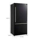 Forno 3-Piece Appliance Package - 30-Inch Leonardo Espresso Electric Range, Refrigerator, & Dishwasher in Black with Stainless Steel Handle (FBDL-007-02CA)