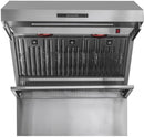 Forno 36-Inch 1200 CFM Wall Mount Ducted Range Hood with Baffle Filter and Red Light Warmer in Stainless Steel (FRHWM5029-36)