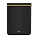 Forno 3-Piece Appliance Package - 30-Inch Leonardo Espresso Electric Range, Refrigerator, & Dishwasher in Black with Stainless Steel Handle (FBDL-007-02CA)