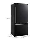 FORNO 4-Piece Appliance Package- 30-Inch Electric Range, Under Cabinet Range Hood, 31-Inch Refrigerator, and Built-In Dishwasher in Black with Stainless Steel Trim (FBDL-006-02CA)