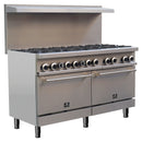 Forno Commerciale 60-Inch Stainless Steel Gas Range with 10 Burners & 300,000 BTU (FCMGR0093-60)