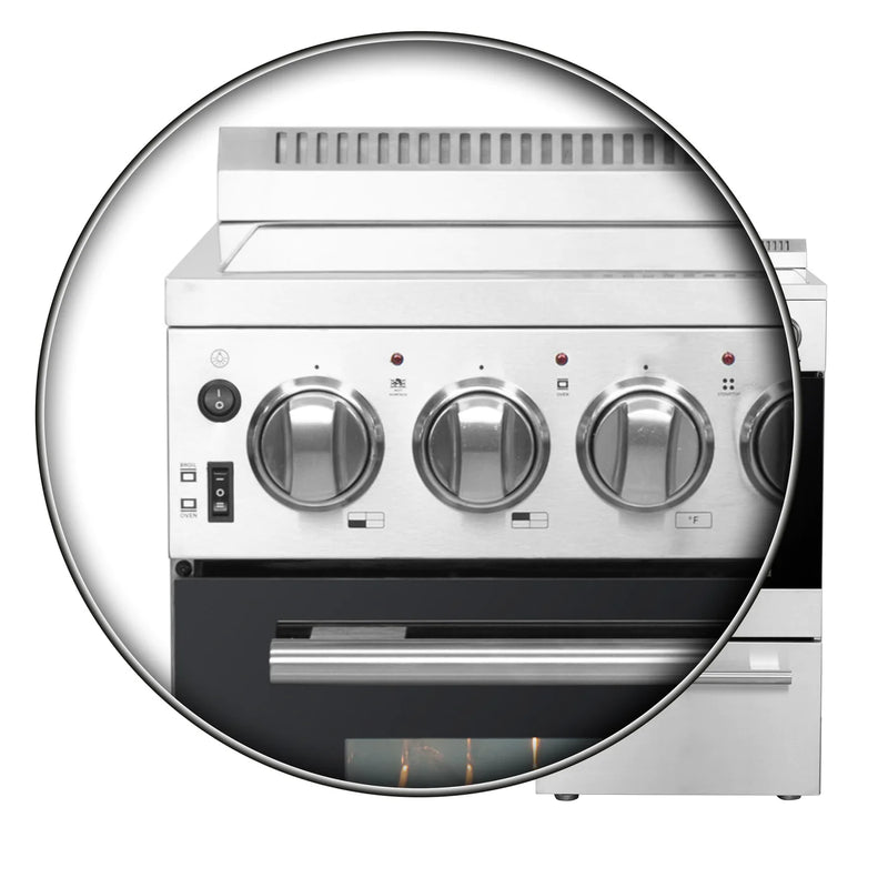 Forno Pallermo 20-inch 2.05 cu.ft. Freestanding Electric Range in Stainless Steel (FFSEL6051-20)