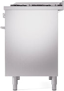 ILVE Professional Plus II 40-Inch Freestanding Dual Fuel Range with 6 Sealed Burner and Removable Griddle in Stainless Steel (UPD40FWMPSS)