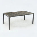 Deko Living 6 Piece Seating Black Outdoor Patio Dining Chairs and Table Set (COP30803)