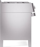 ILVE Panoramagic 48-Inch Freestanding Dual Fuel Range with Removable Griddle in Stainless Steel (UPM12FDS3SS)