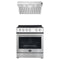 Forno 2-Piece Appliance Package - 30-Inch Espresso Electric Range & Under Cabinet Range Hood in Stainless Steel
