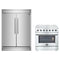 Forno 2-Piece Appliance Package - 36-Inch Electric Range and Pro-Style Refrigerator and Freezer in Stainless Steel