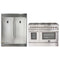 Forno 2-Piece Appliance Package - 48-Inch Dual Fuel Range  & 60-Inch Pro-Style Refrigerator in Stainless Steel