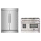 Forno 2-Piece Appliance Package -48-Inch Galiano Dual Fuel Range & 60-Inch Refrigerator in Stainless Steel