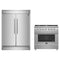 Forno 2-Piece Appliance Package - 36-Inch Gas Range  & 60-Inch Pro-Style Refrigerator in Stainless Steel